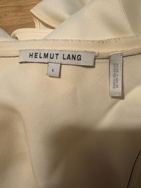 Helmet Lang Cream Sleeveless Top